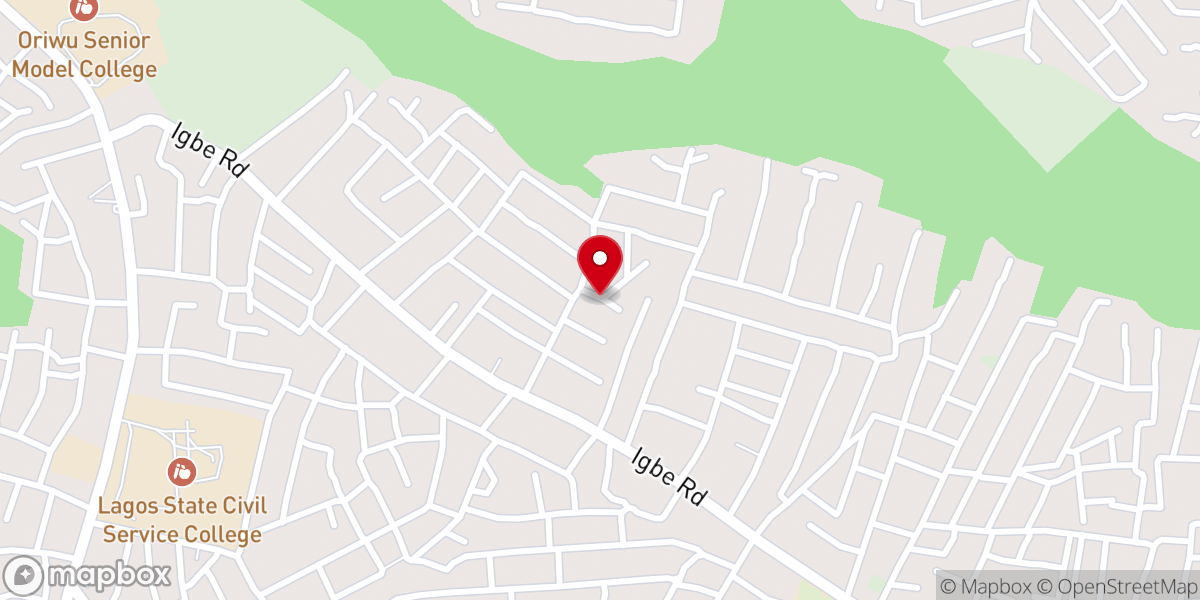 Map showing location of Shammah Baptist Church