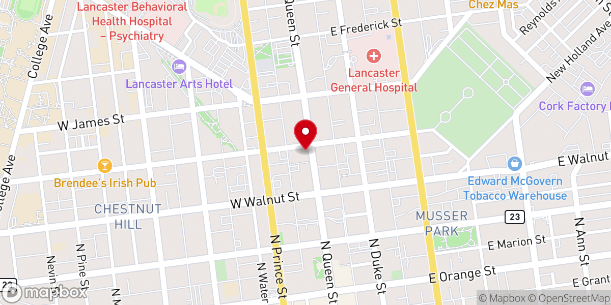 Map showing location of City Gate Lancaster