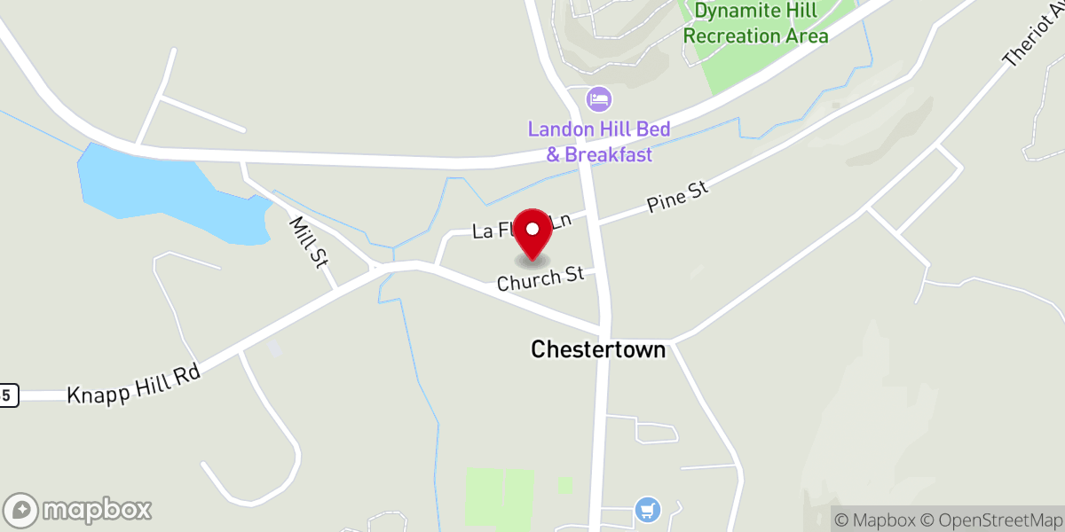 Map showing location of Community United Methodist Church of Chestertown