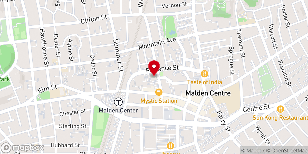 Map showing location of Saint Paul's Parish Episcopal Church