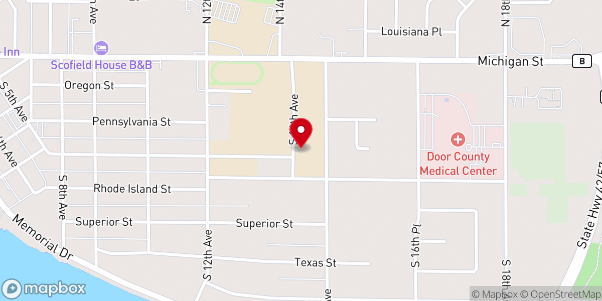 Map showing location of Sunrise Elementary School