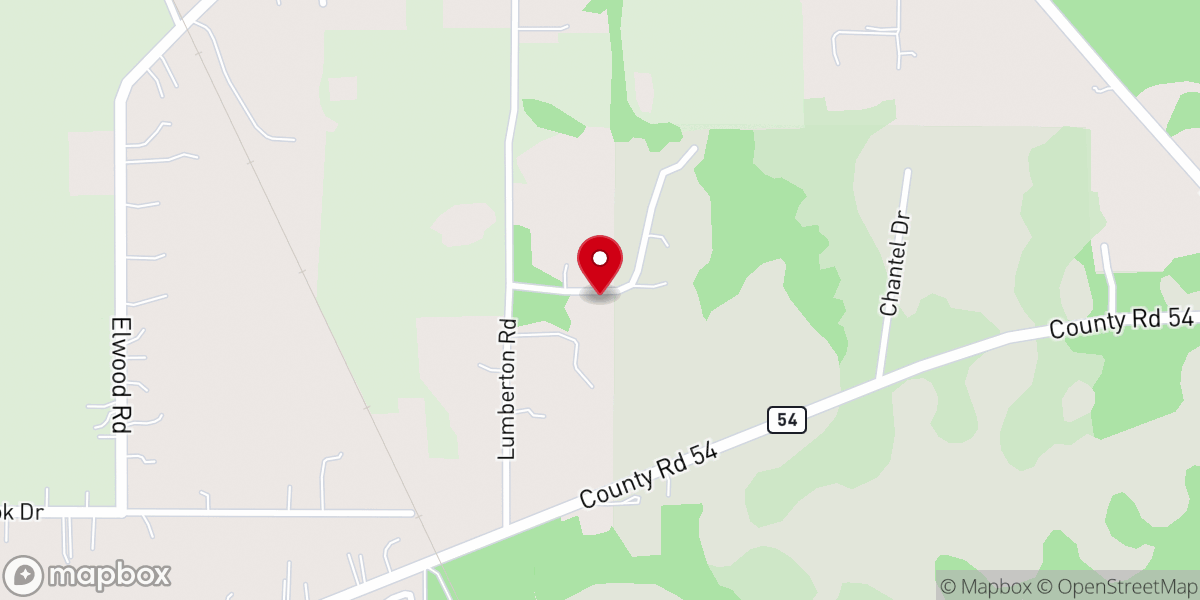 Map showing location of Mt Calvary Missionary Baptist
