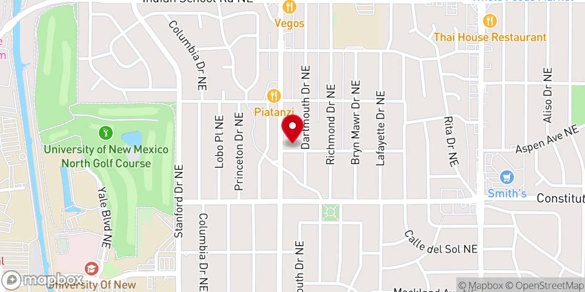 Map showing location of Girard Church