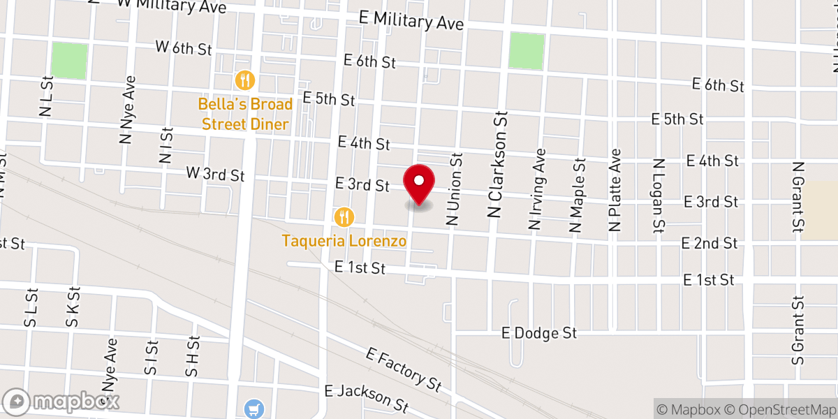 Map showing location of Trinity Lutheran Early Childhood Center, Fremont