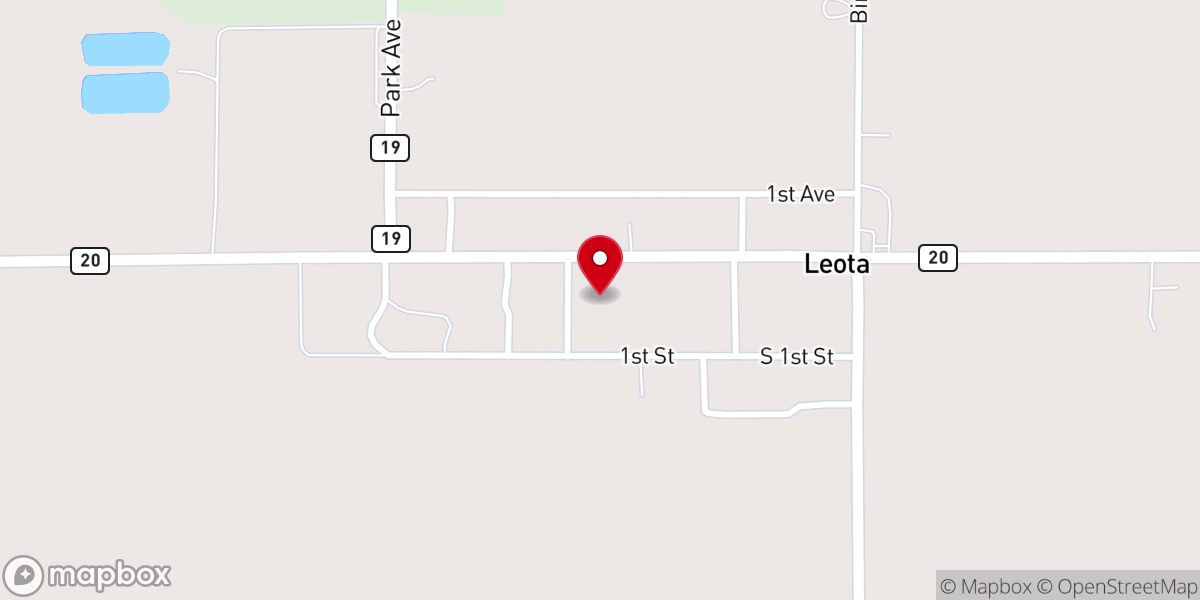 Map showing location of Ebenezer Christian Reformed Church