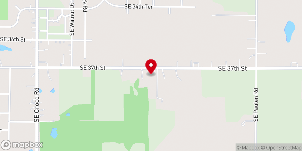 Map showing location of Grace Bible Church