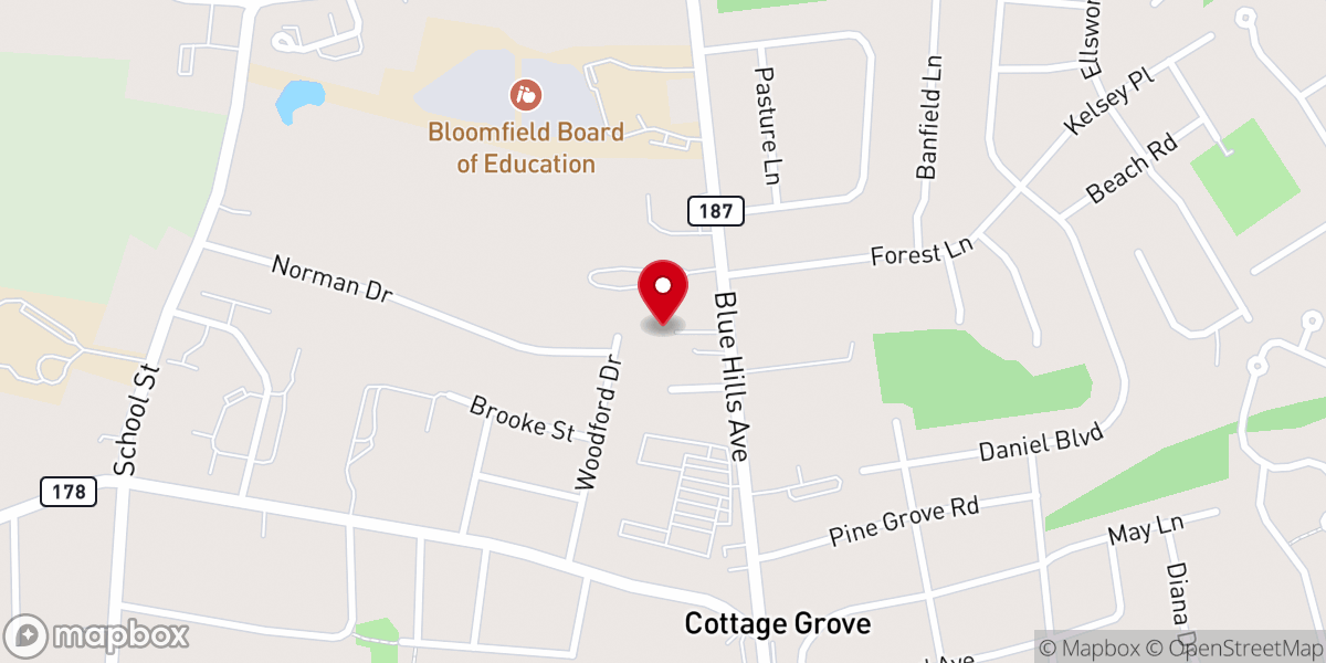 Map showing location of Body-Christ Apostolic Church
