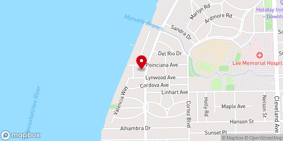 Map showing location of All Faiths Unitarian Congregation