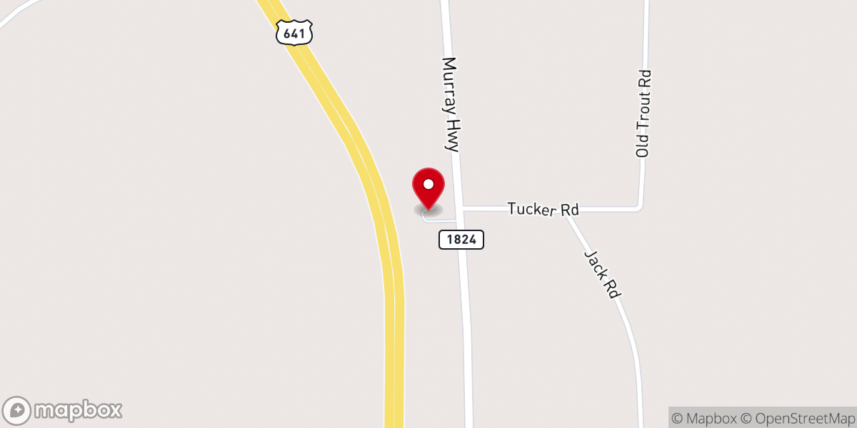 Map showing location of Dexter Hardin United Methodist