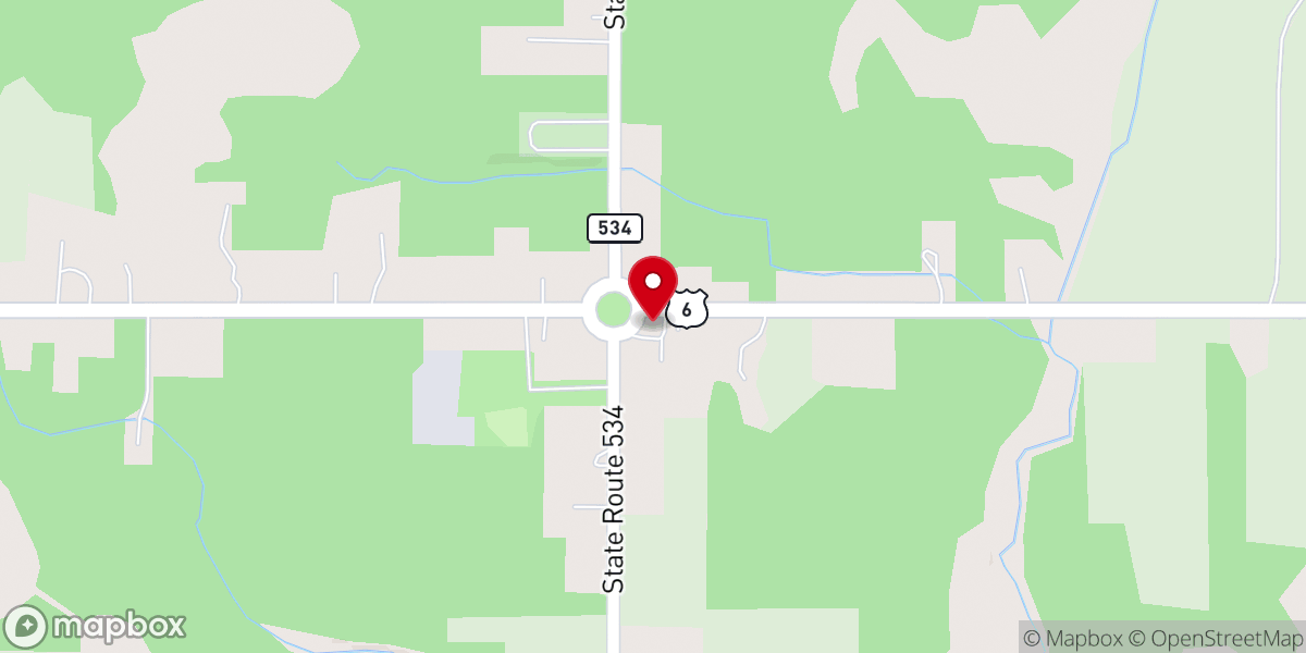 Map showing location of Hartsgrove United Church of Christ