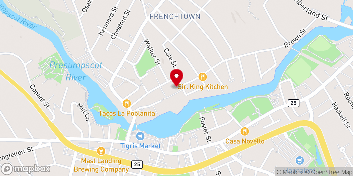 Map showing location of Saint Hyacinth Catholic Church