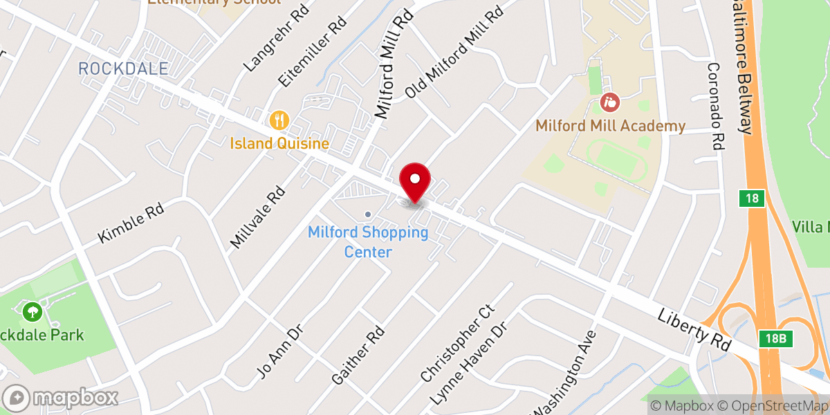 Map showing location of The Door Baltimore Church
