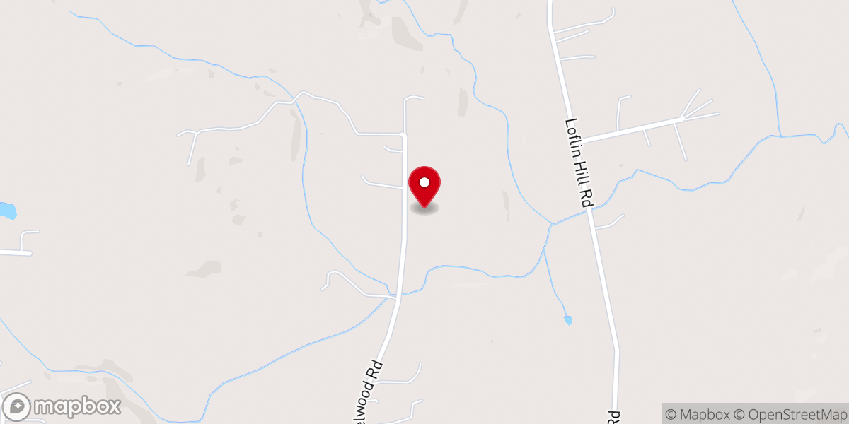 Map showing location of Jackson Creek Baptist Church