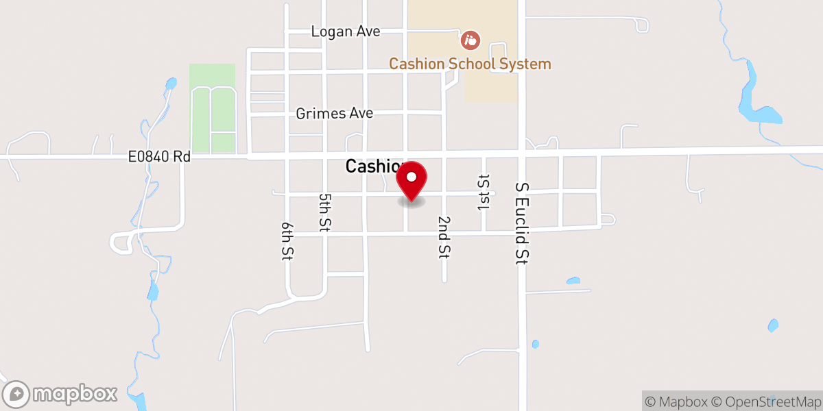 Map showing location of First United Methodist Church