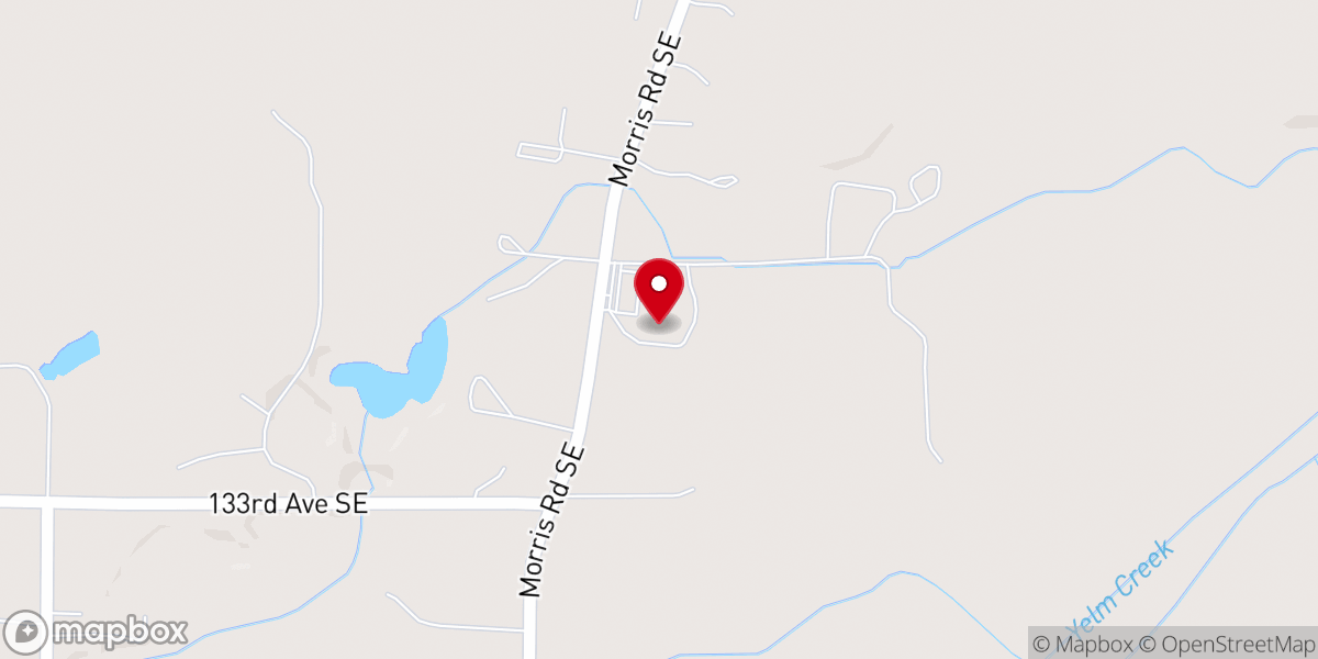 Map showing location of Eagle View Christian School