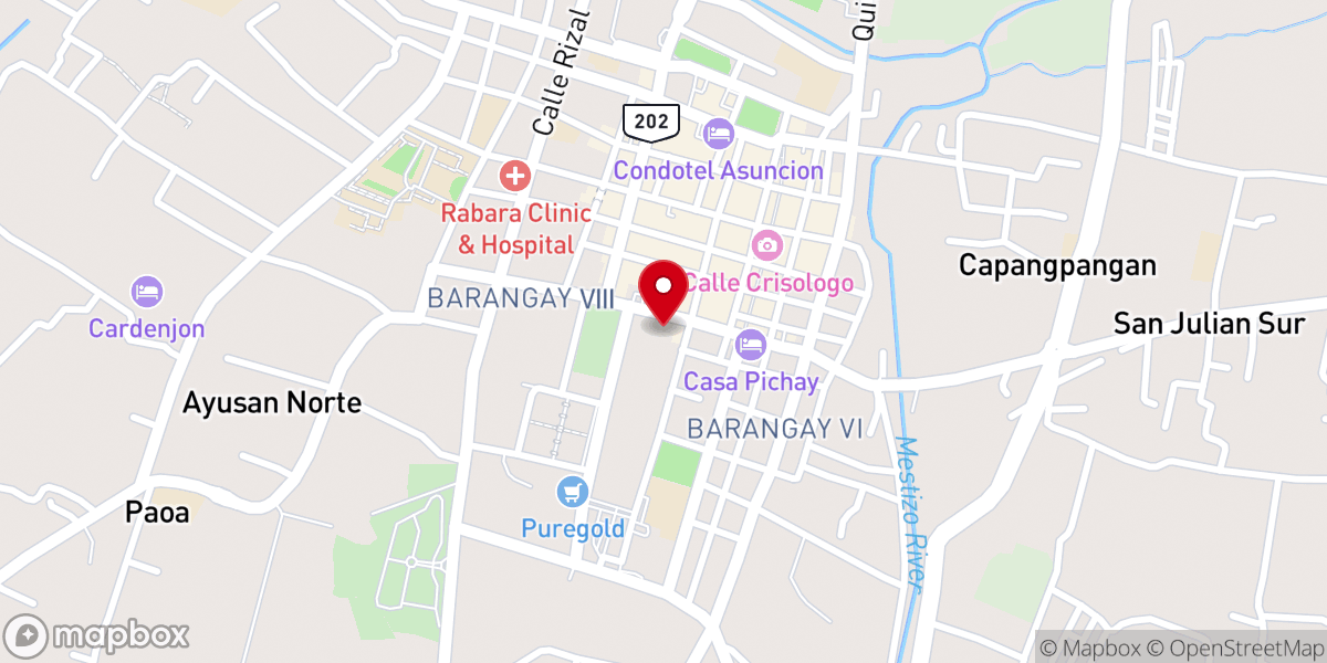 Map showing location of Pentecostal Missionary Church of Christ