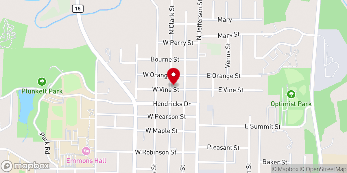 Map showing location of St. Mary Magdalen Catholic Church