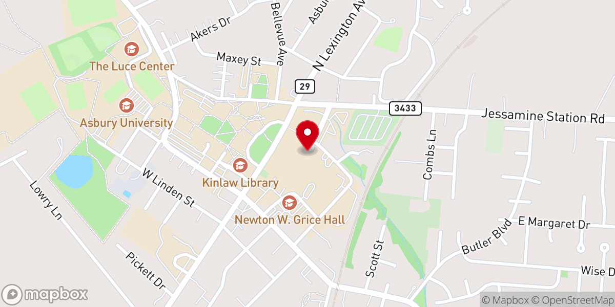 Map showing location of House of Grace Church