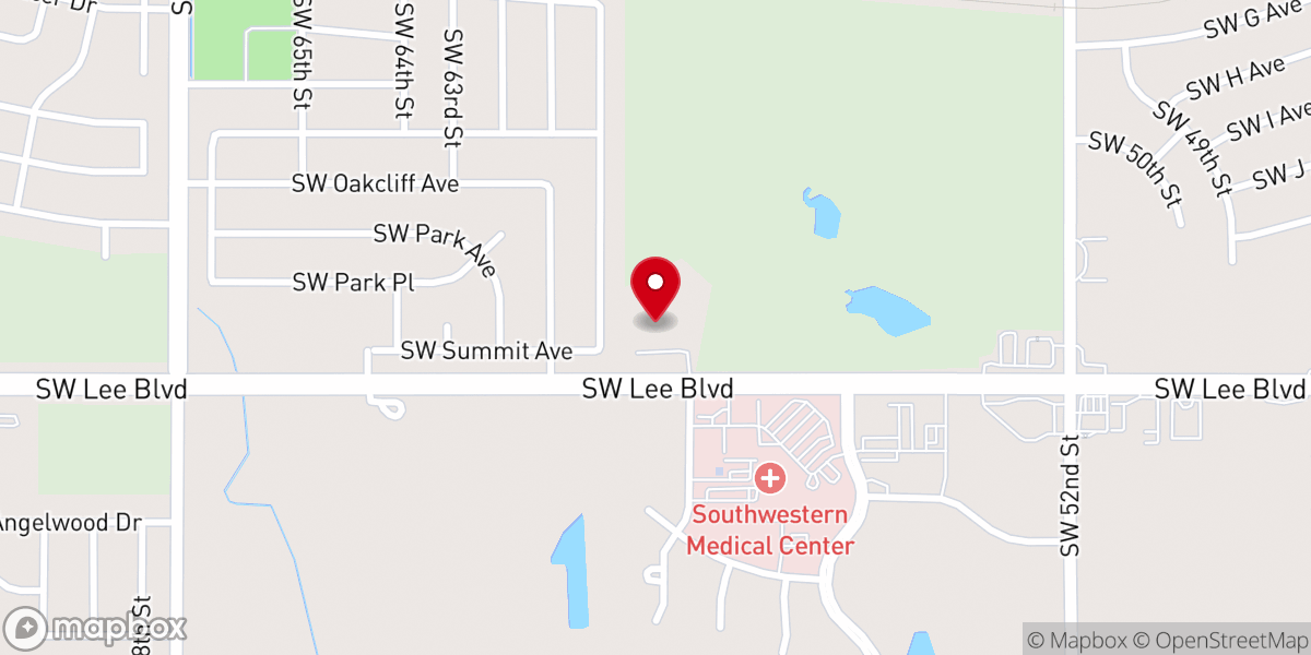 Map showing location of The Lawton New Light United Methodist Church