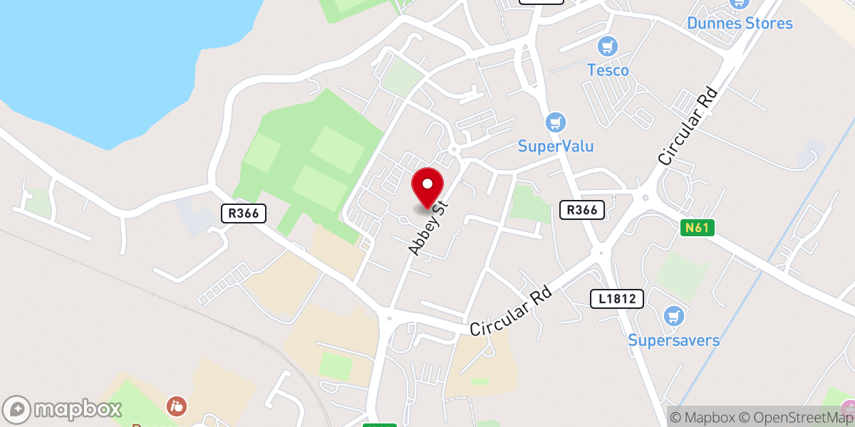 Map showing location of St. Coman's Club