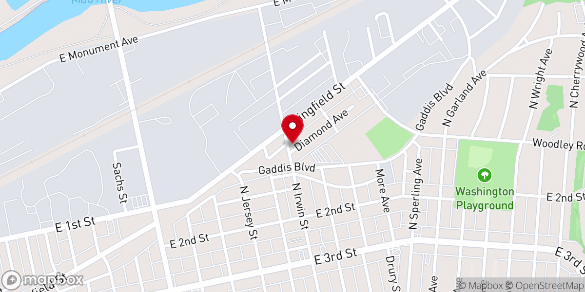 Map showing location of The Mt. Pisgah Church