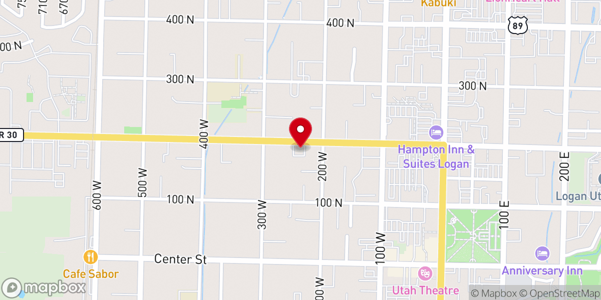 Map showing location of Logan Church of Christ
