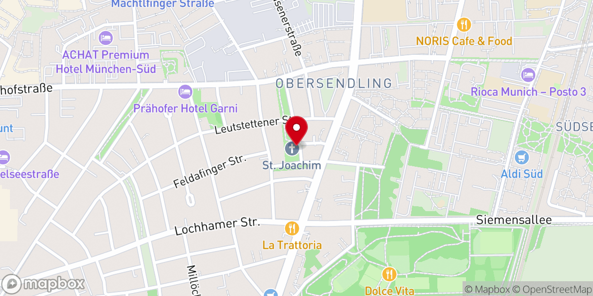 Map showing location of Katholische Kirche St. Joachim