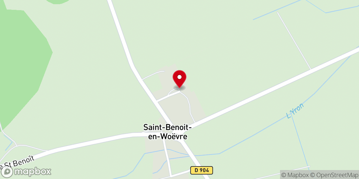 Map showing location of Abbaye de Saint-Benoît-en-Woëvre