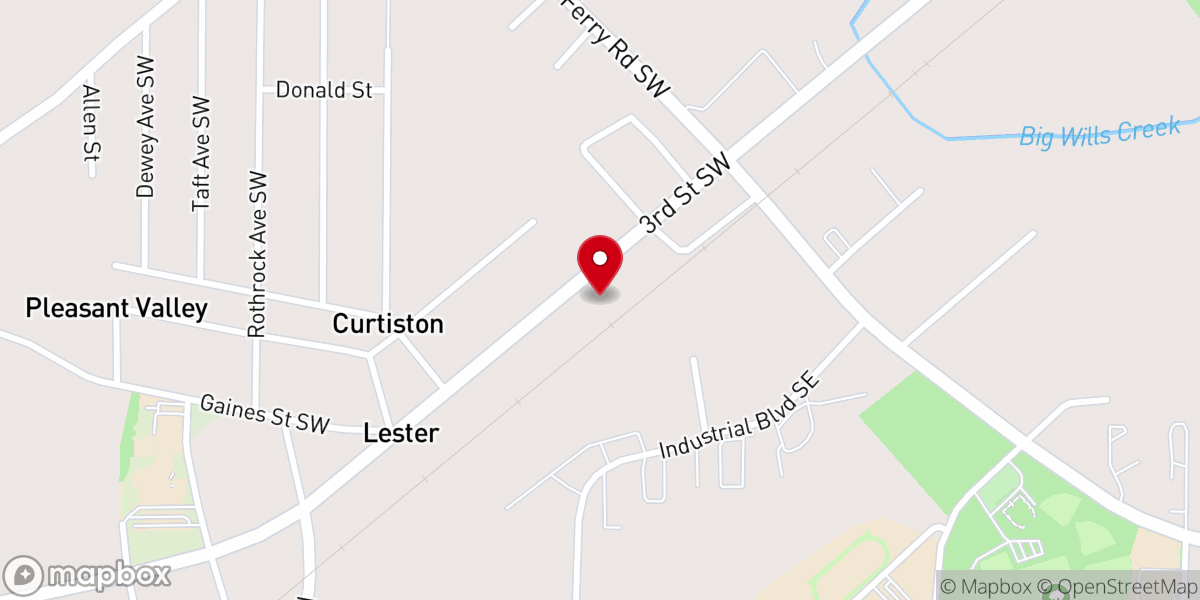 Map showing location of Pure Hearts house of Glory