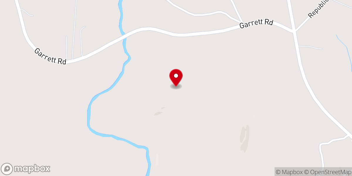 Map showing location of Old Piney Grove Missionary Baptist Church
