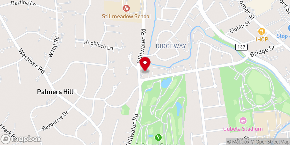 Map showing location of First Congregational Church of Stamford