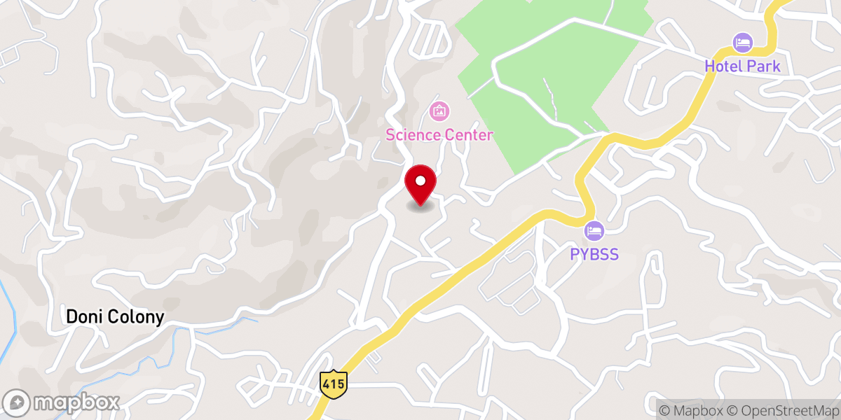 Map showing location of The Pentecostal Mission Itanagar