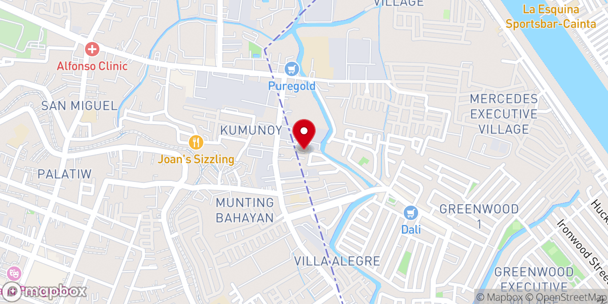 Map showing location of Lighthouse Bible Baptist Church in Pasig