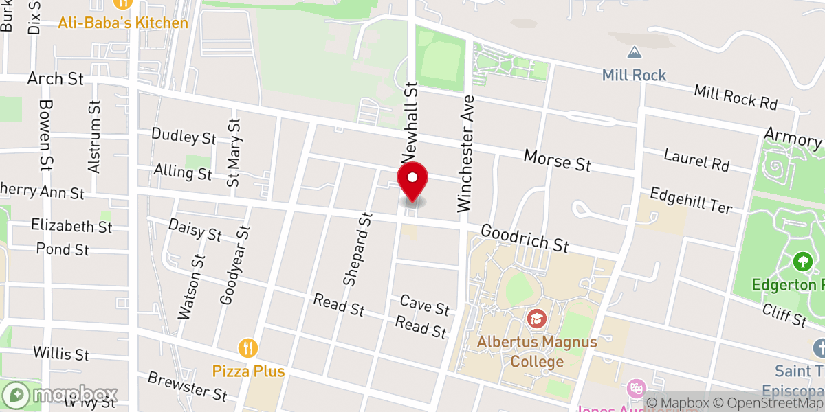 Map showing location of Christian Tabernacle Baptist Church