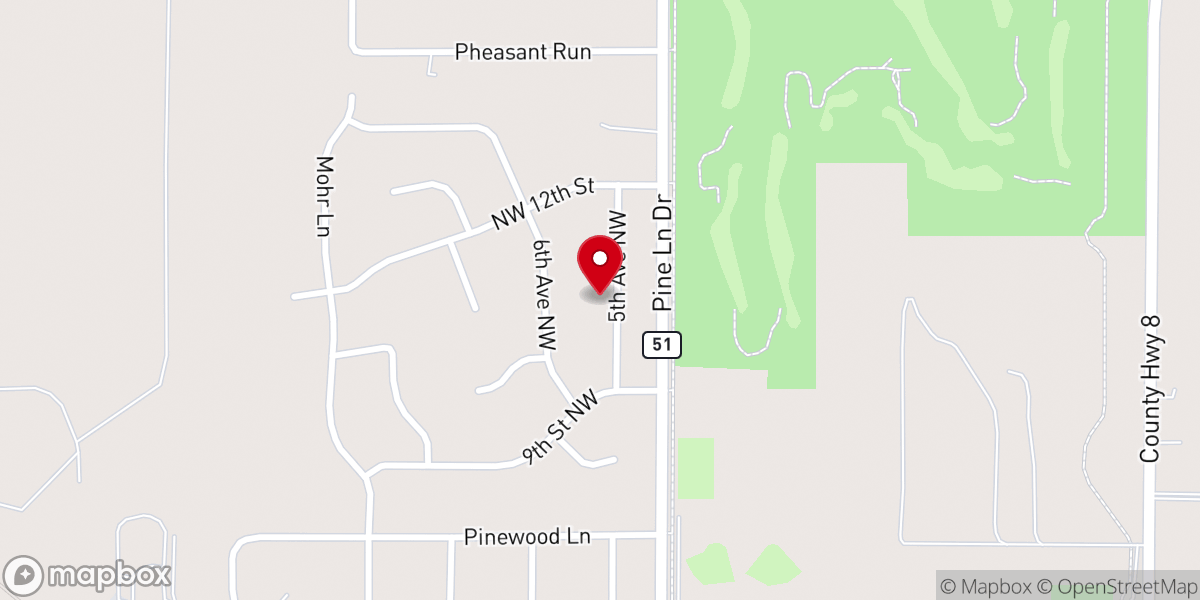 Map showing location of Perham Pressure Washing