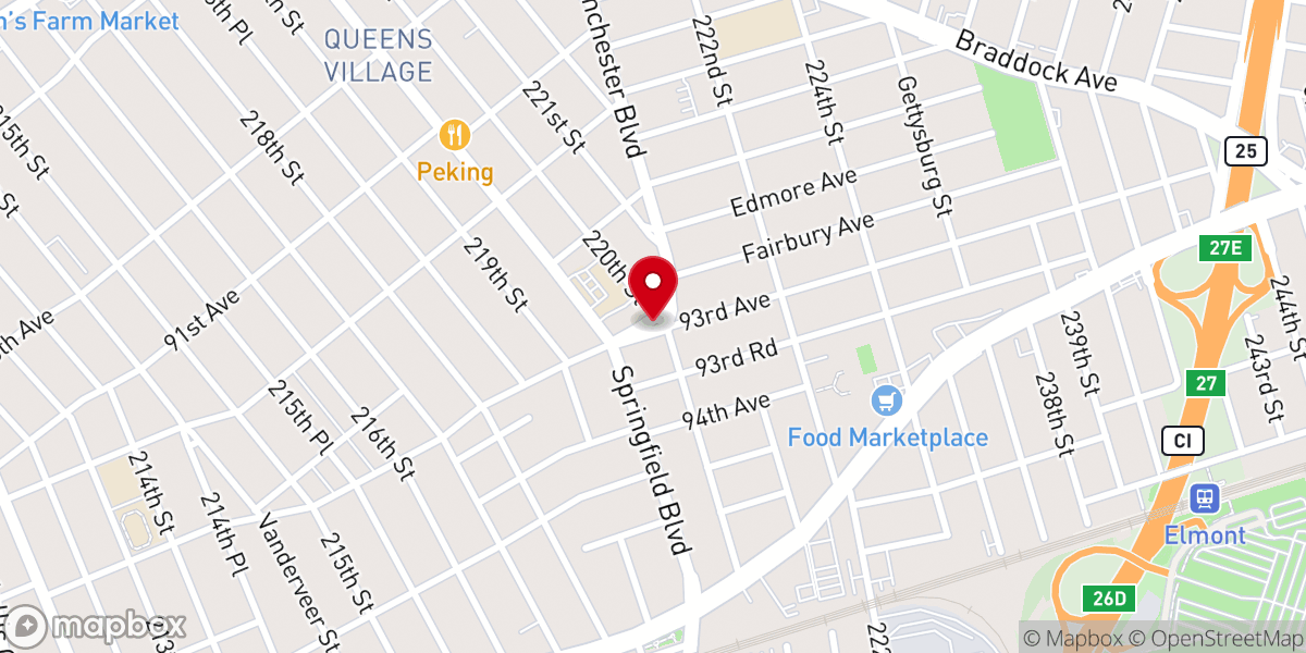 Map showing location of Father Reilly Square