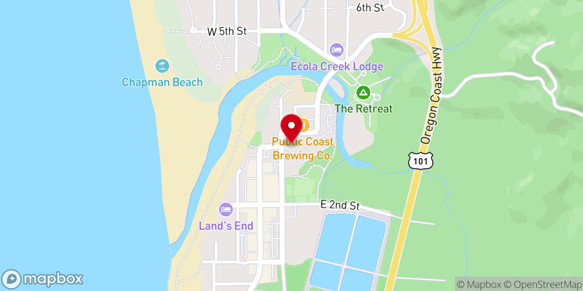 Map showing location of Cannon Beach Conference Center