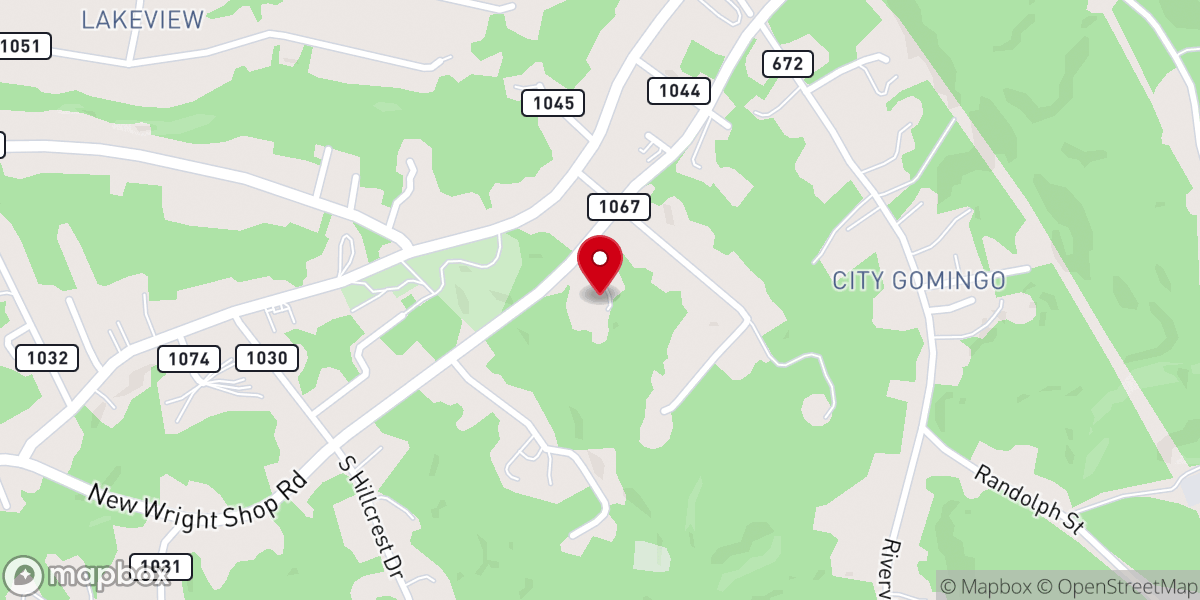 Map showing location of Lighthouse Baptist Church