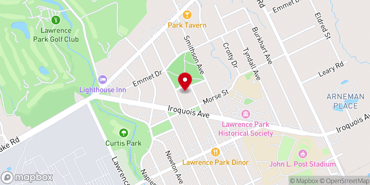 Map showing location of Lawrence Park United Methodist Church