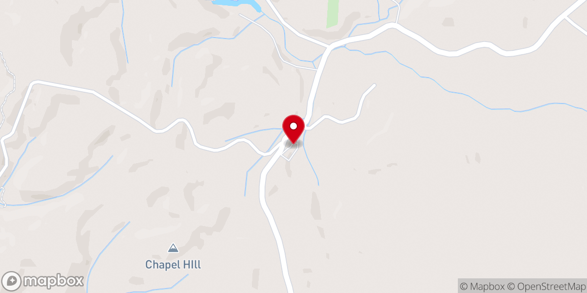 Map showing location of Axley's Chapel United Methodist Church