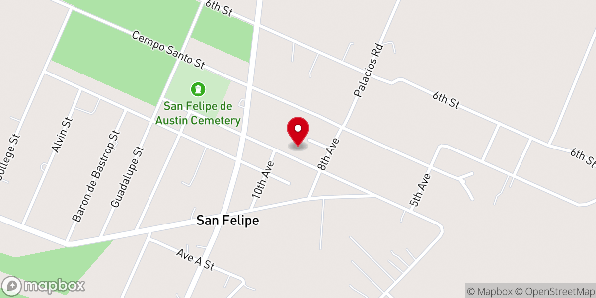 Map showing location of Downey Chapel UMC