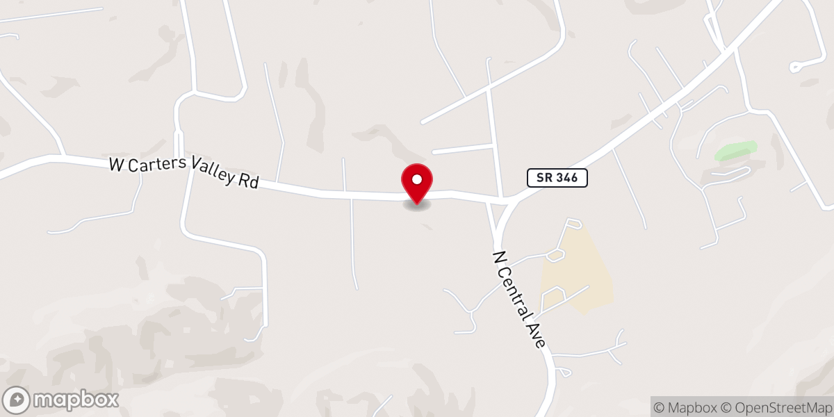 Map showing location of Lebanon United Methodist Church