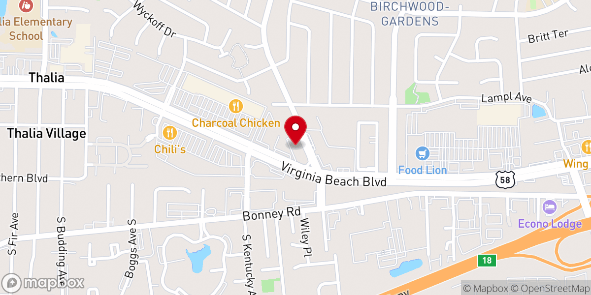 Map showing location of Emmanuel Lutheran Church