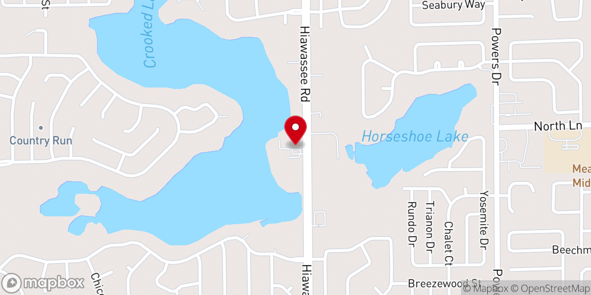 Map showing location of Orlando Pentecostal Church