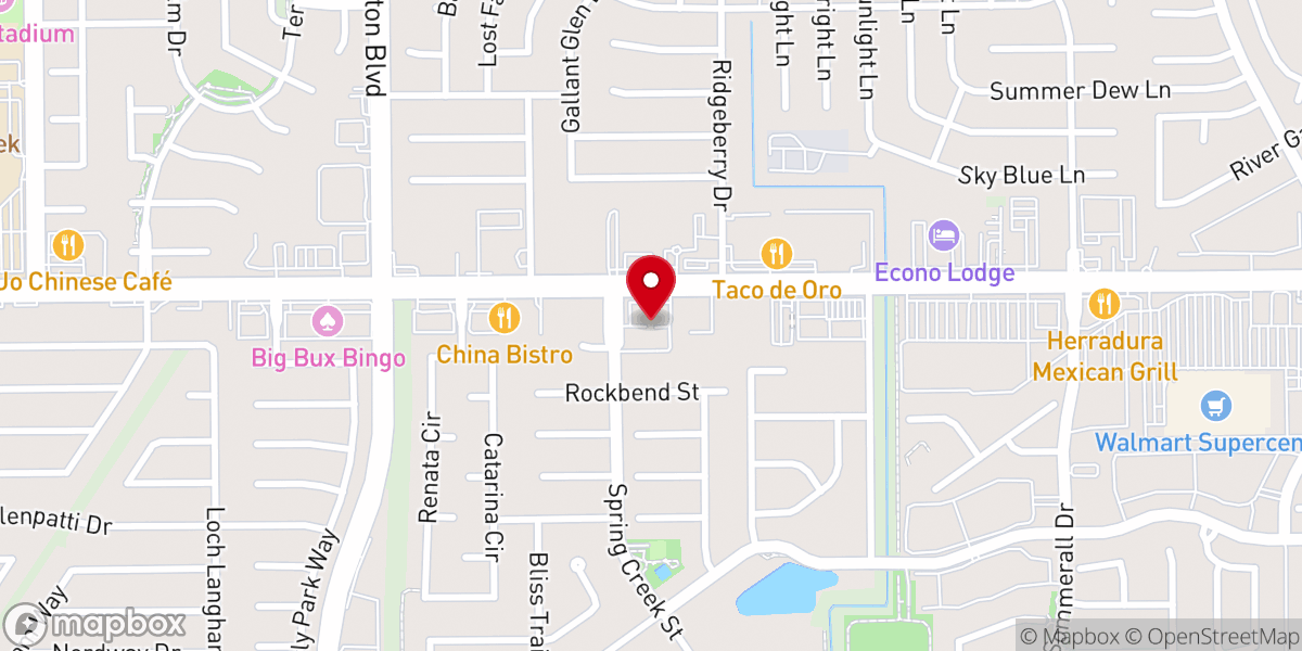 Map showing location of Harvest Intercontinental Church, Houston