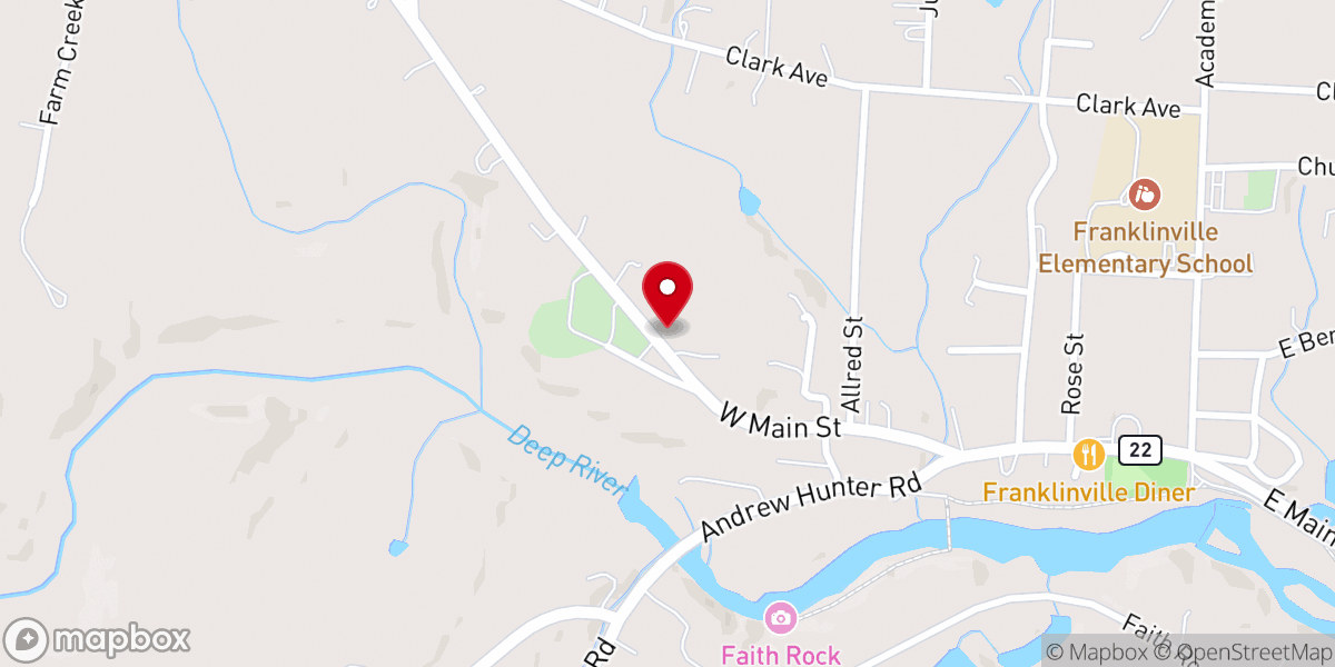 Map showing location of Full Gospel Bible Church of God