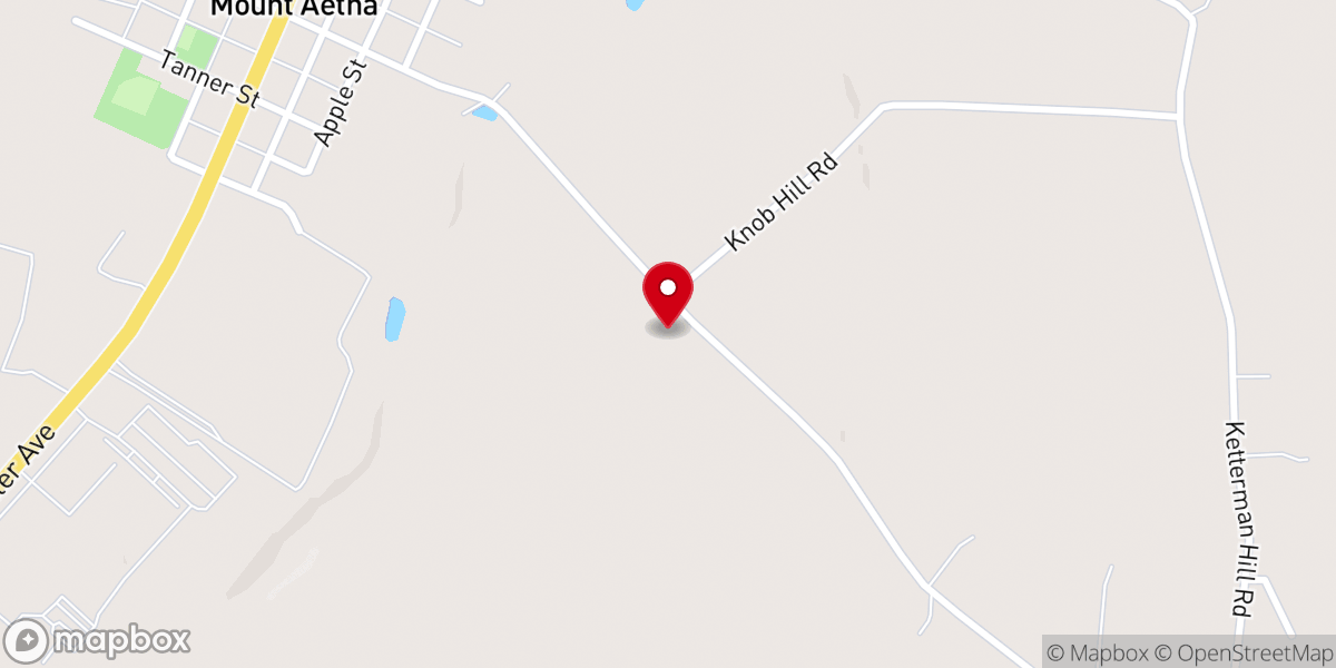 Map showing location of Meadow Springs Mennonite Church (Meadow Springs Conference)