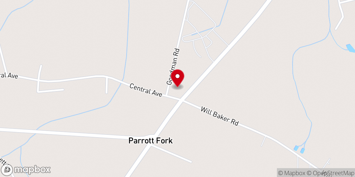 Map showing location of Rivermont Baptist Church