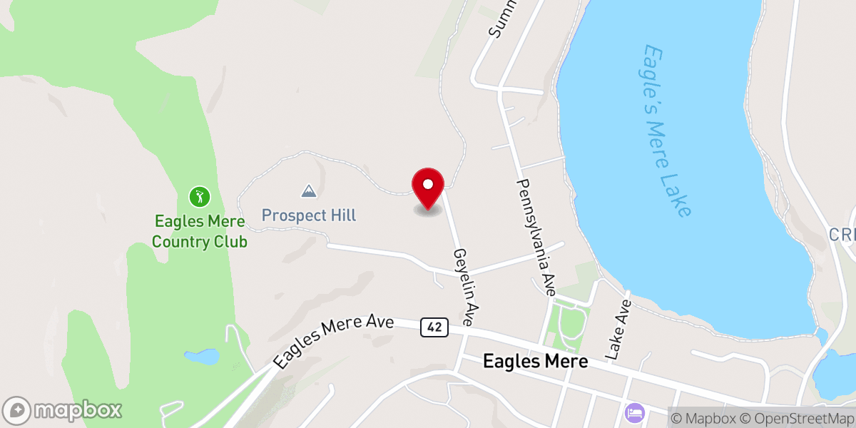 Map showing location of St. John's Rectory