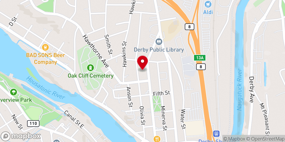 Map showing location of St Mary's Parish Music Ministry